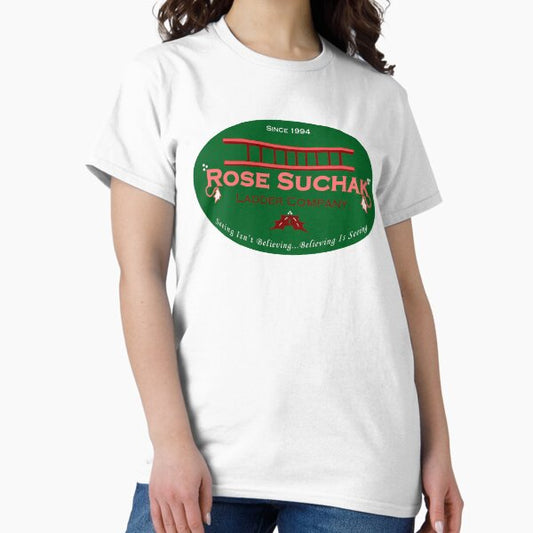 Arose Such a Clatter (Rose Suchek Ladder) in Green T-Shirt