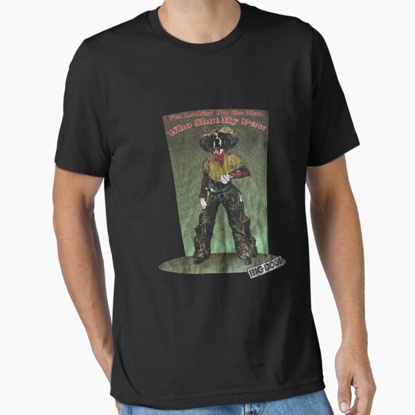 Vintage 1991 big dogs who shot my paw T-Shirt