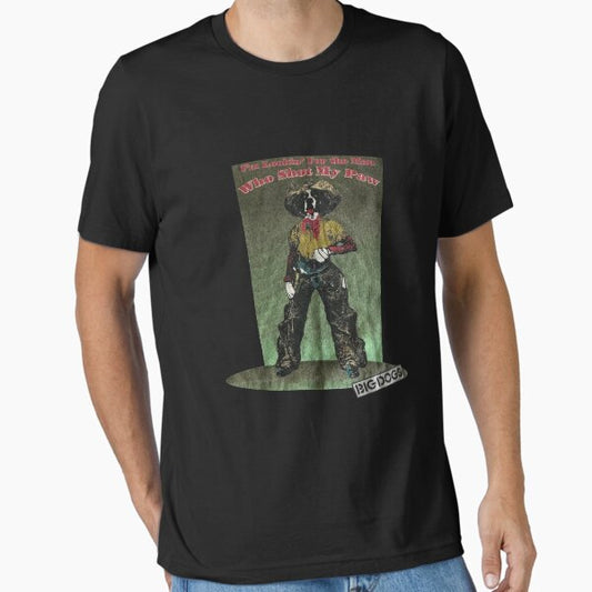 Vintage 1991 big dogs who shot my paw T-Shirt