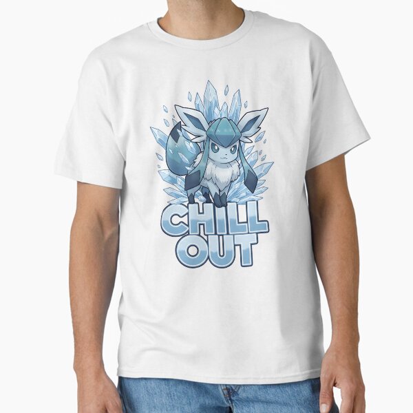 Glaceon Ice Evolution Eevee Pokemon Cool Design T-Shirt