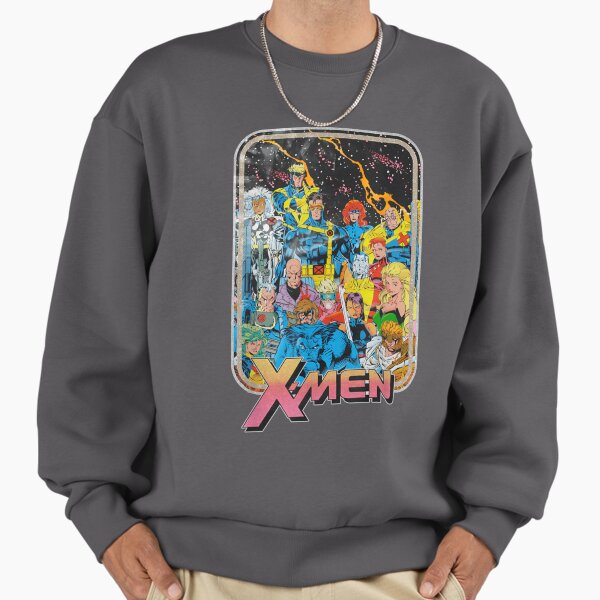 S Men Vintage Comic Group Shot Sweatshirt