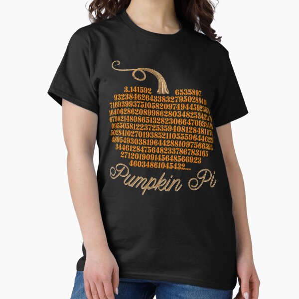 Pumpkin Pi Funny Fall Math Art T-Shirt