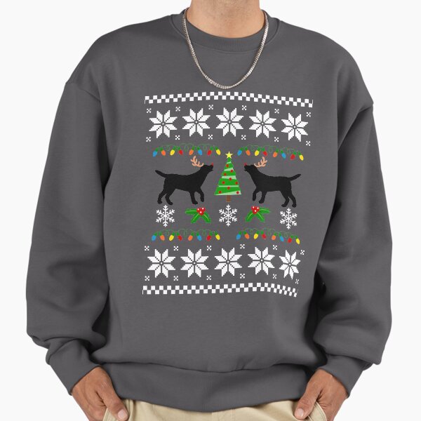 Black Labrador Rudolph Reindeer Christmas Sweatshirt