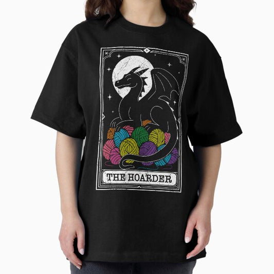 The Hoarder – Dragon of Yarn (White w/Color Edition) T-Shirt
