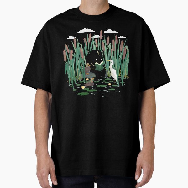 A Quiet Lake Spot – Book Lover Monster T-Shirt