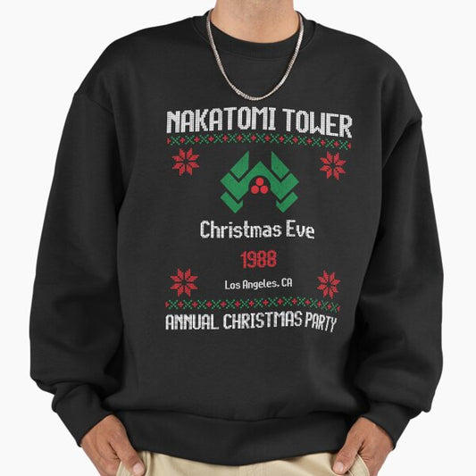 Nakatomi Tower Christmas Eve 1988 Los Angeles - Annual Christmas Party Sweatshirt