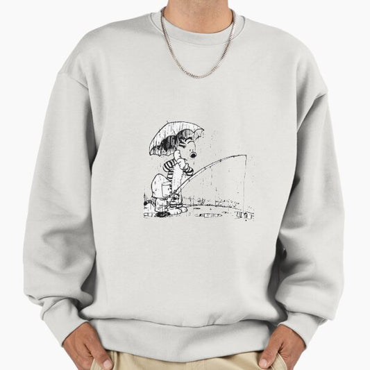 Calvin, street fighter, tiger, winter, art, iphone, case Sweatshirt
