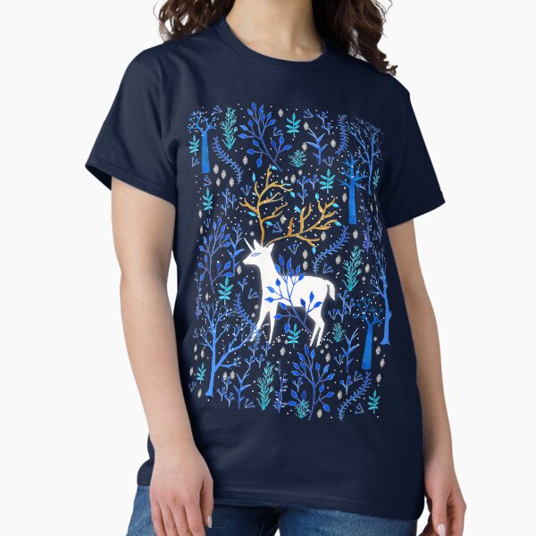 Deericorn In Blue T-Shirt