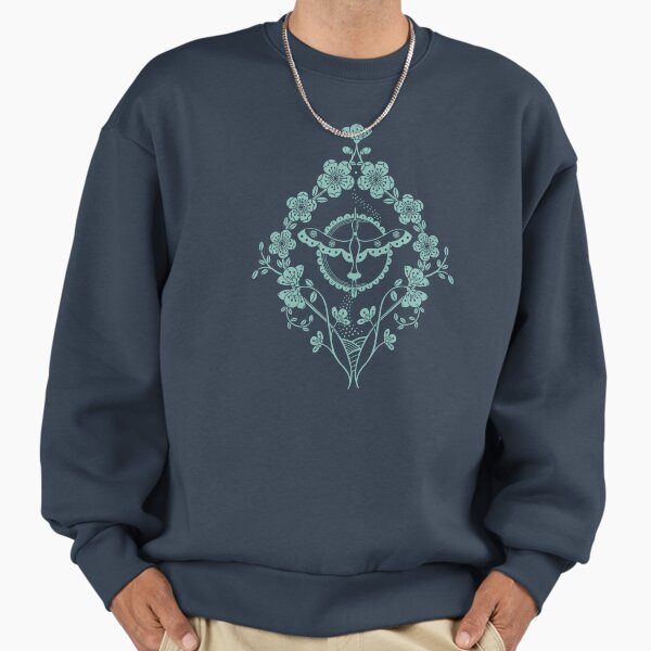 Stork with cherry blossom - Single motif - blue Sweatshirt