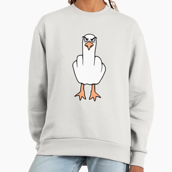 Seagull middle finger insult stinky finger cheeky Sweatshirt