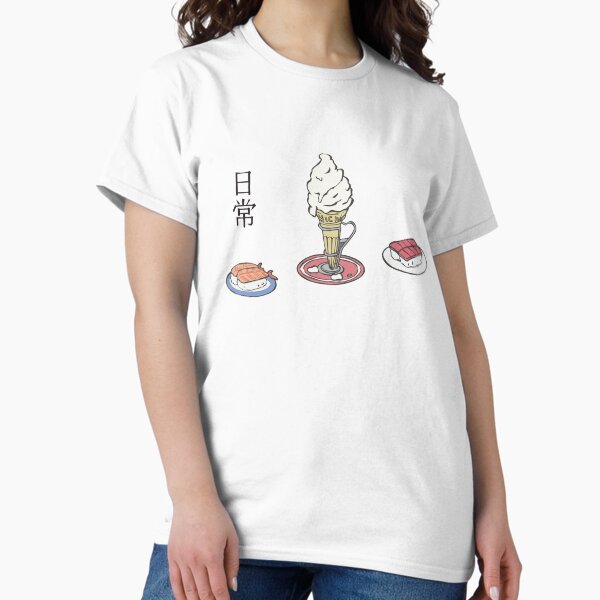 Nichijou - Ice Cream and Sushi T-Shirt