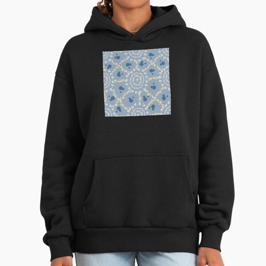Rustic Contemporary Organic Geometry Mandala Pattern Hoodie