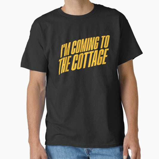 I'M Coming To The Cottage Lover Romance Hockey Couple Funny T-Shirt