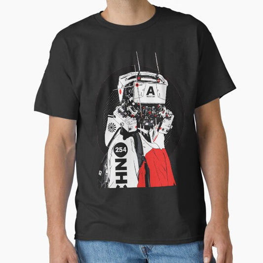 Cyberpunk Mecha Cyborg Vaporwave Modern Urban Style T-Shirt