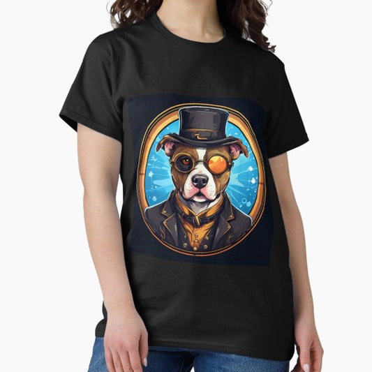 Steampunk Pitbull T-Shirt