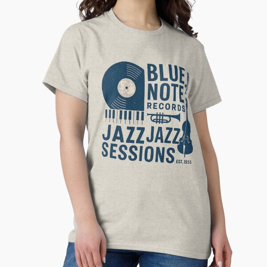 Blue Note Records – Vintage Jazz Sessions Design T-Shirt