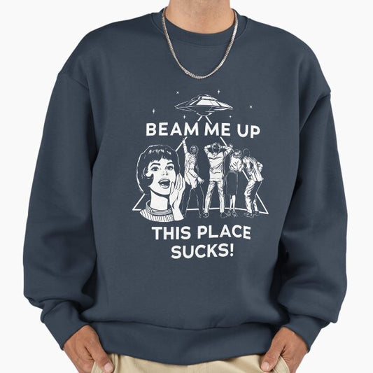 Beam Me Up This Place Sucks Stranger Things Vintage T-shirt Robin Sweatshirt