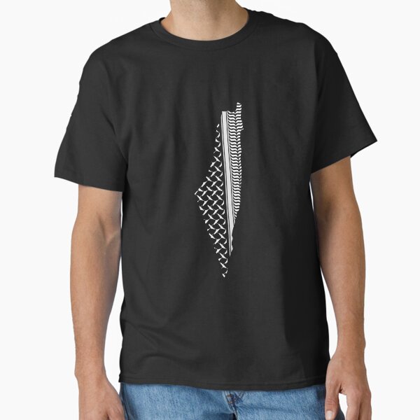Palestinian keffiyeh | Palestine map Pattern 3 T-Shirt