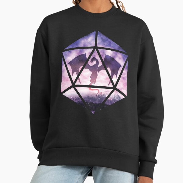Purple Sky Dragon D20 Sweatshirt