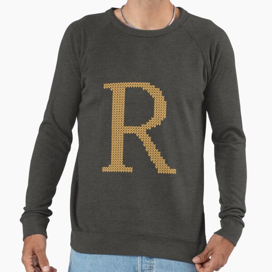 Weasley Sweater Letter R Lightweight Sweatshirt