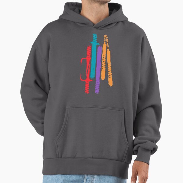 Teenage Mutant Ninja Weapons | TMNT-Inspired Minimalist Design Hoodie