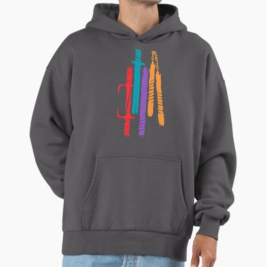 Teenage Mutant Ninja Weapons | TMNT-Inspired Minimalist Design Hoodie