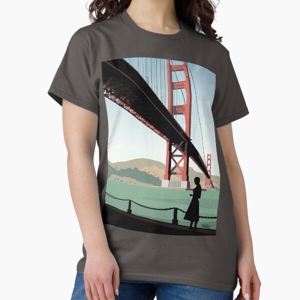 Vertigo Golden Bridge Illustration by Burroi T-Shirt