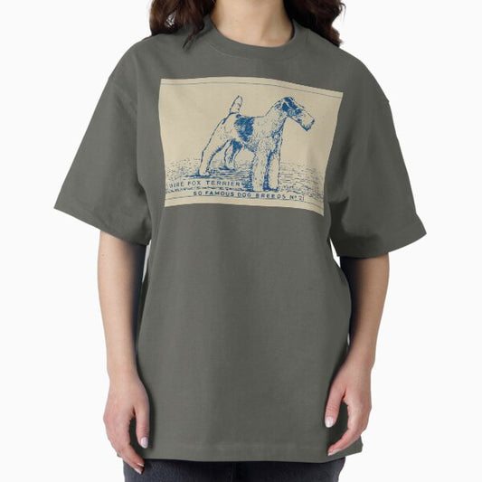 Wire Fox Terrier Vintage Art Dog Vintage Poster Art T-Shirt