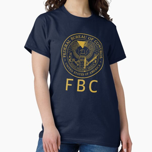 Federal Bureau of Control sigil (back) T-Shirt