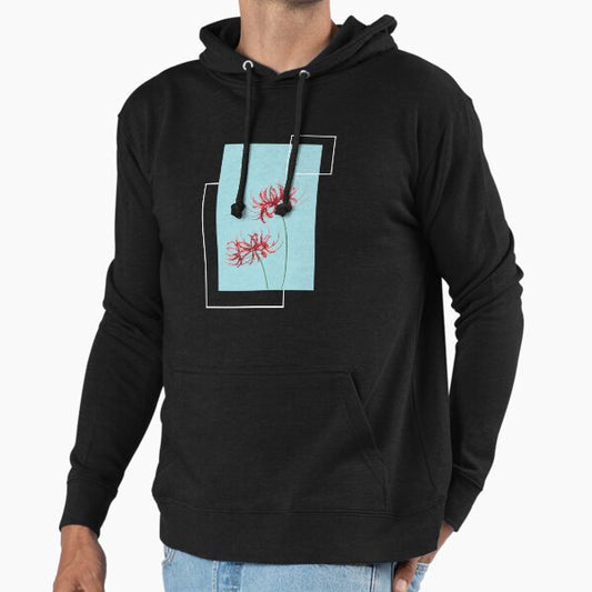 Lycoris Recoil Red Spider Lily Light Blue Hoodie
