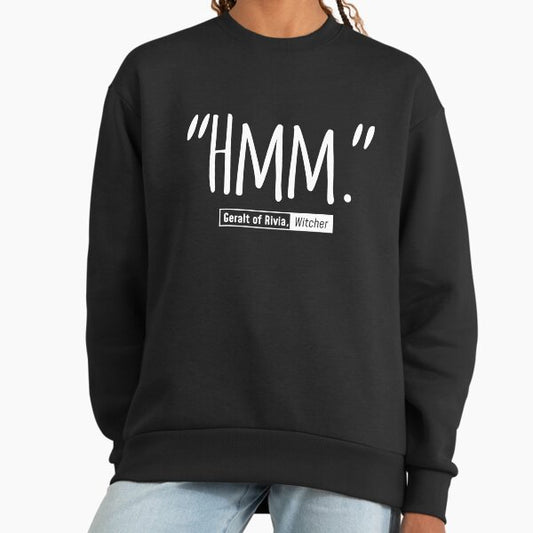 "Hmm." The Witcher - White Sweatshirt