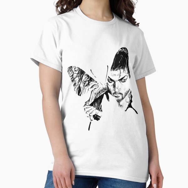 For Mens Womens Butterfly Sasaki Kojiro And Musashi Miyamoto - Vagabond 309 Musashi Vagabond Manga T-Shirt