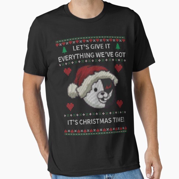 Monokuma Ugly Christmas Sweater - Dangan T-Shirt