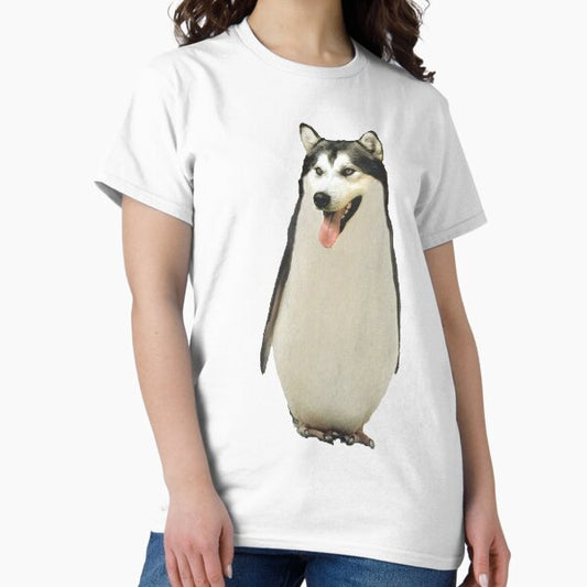 Husky Penguin T-Shirt