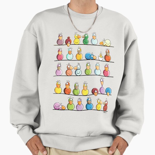 Funny Colorful Bird Farm Sweatshirt