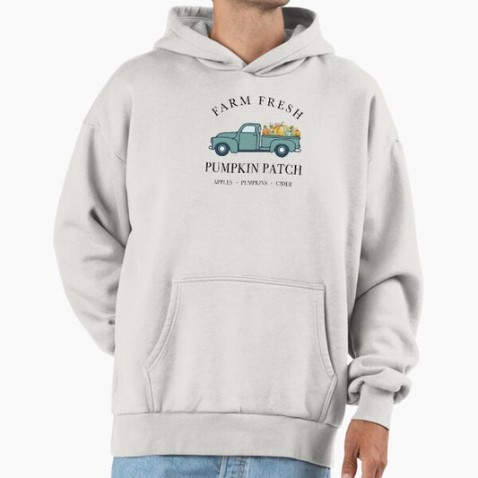 Fresh Pumpkin Patch Fall Farmhouse Pumpkin Autumn Aesthetic Fall Hoodie