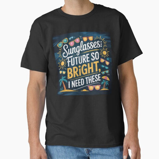 Future So Bright – Tropical Summer Graphic T-Shirt