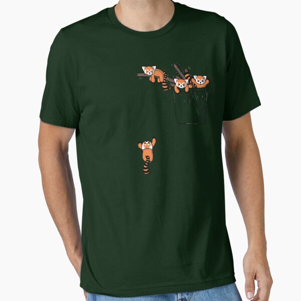 Pocket Red Panda Bears T-Shirt