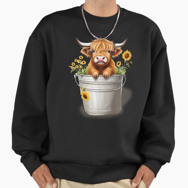 Cute Baby Highland Cow Calf Highland Love Spring Pastel T-Shirt Sweatshirt
