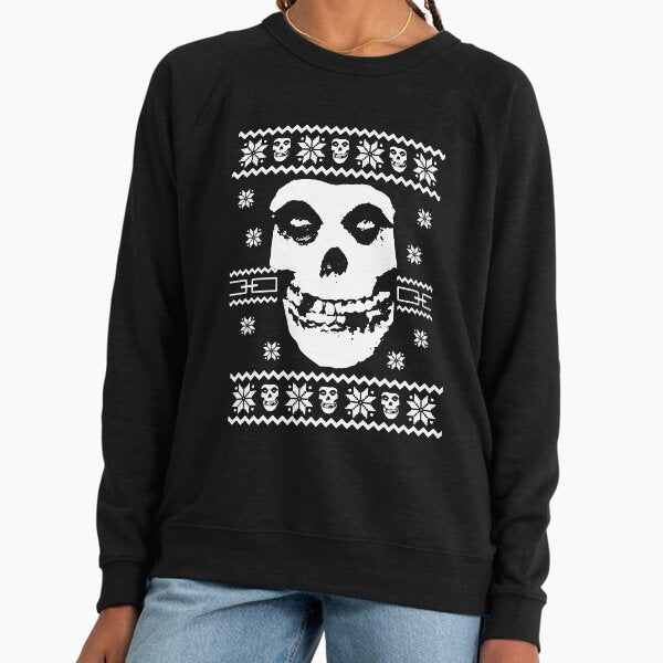 Misfits Christmas Jumper - Crimson Ghost - Punk Lightweight Sweatshirt