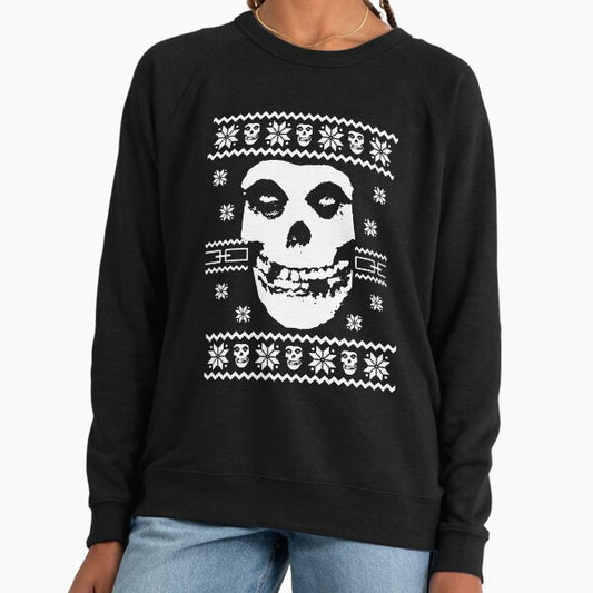 Misfits Christmas Jumper - Crimson Ghost - Punk Lightweight Sweatshirt