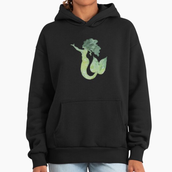 Watercolor Green Mermaid Hoodie