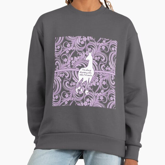The Last Unicorn Lavender Flowers Sweatshirt