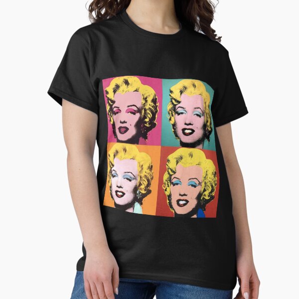 Pop Art Marilyn Monroe Quad Portrait T-Shirt