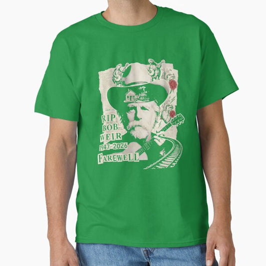 RIP Bob Weir 1947-2026 Terrapin Station Farewell Grateful Dead Train Railroad Turtles T-Shirt