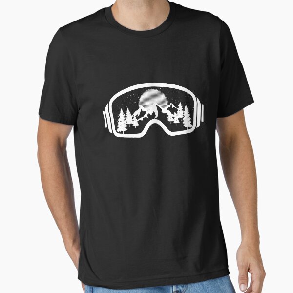 Ski Snowboard Goggles Skiing Snow Mountain Winter T-Shirt