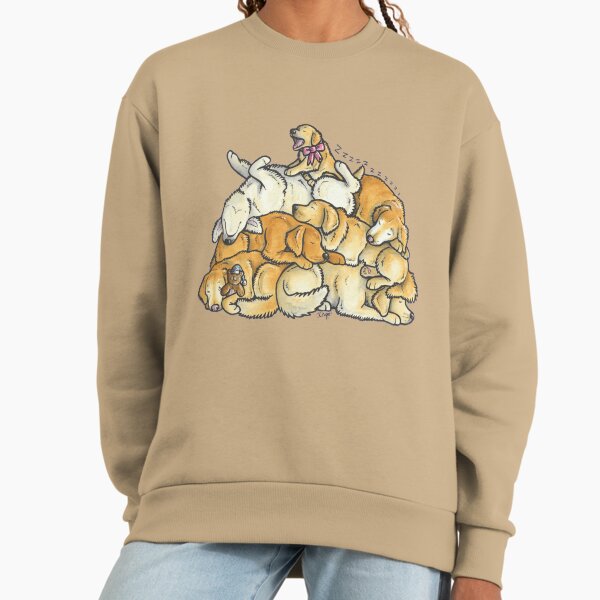Sleeping pile of Golden Retriever dogs Sweatshirt