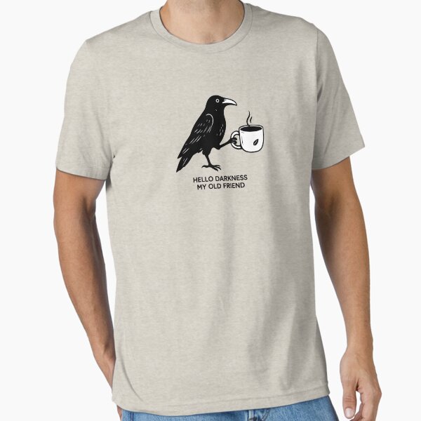 Coffee Lover Raven Crow Coffee, Halloween, Fall T-Shirt