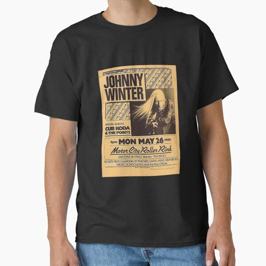 Vintage Johnny Winter 1980 Warren T-Shirt