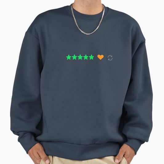 Letterboxd 5 star review icons Sweatshirt